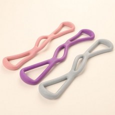 홈트 스트레칭 8자 튜빙 밴드 퍼플 탄력 운동용 고무, 본상품, 상세페이지 참조, 1개