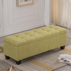 수납 스툴 쇼파 드레스룸 벤치수납 120cm 서랍 가죽 수납형 인테리어 창가, 70x40x40, 1개, 베이지화이트