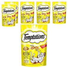 Temptations 喵愛餡貓餡餅 貓零食, 火烤嫩雞口味, 75g, 6包