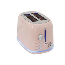 아침 토스트 가정용 2피스 와이드 그루브 샌드위치 메이커, 04 Pink