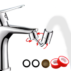 퓨어르 720도 회전 수도꼭지 필터 워터탭 아기비데, 2세트