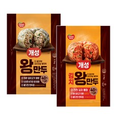 [동원] 개성 왕만두 1개+김치왕만두 1개, 2.1kg, 2개