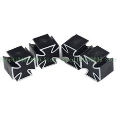 4개 교체용 타이어 밸브 스템 캡 자동차 휠 에어 SUV용 액세서리 스타일, 옵션 1, Bla