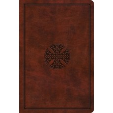 (영문도서)ESV Value Compact Bible (Trutone Chestnut Mosaic Cross Design) Imitation Leather, Crossway, English, 9798874902872