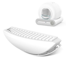 [ 1233181 ] SUW 고양이 셀프 클리닝 로봇 박스용 풋 패드 액세서리 부품 교체용 매트 화이트 [자동 배변 상자에 적합 번호 B0001-B9999], 발 매트