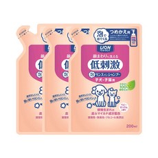 펫키레이 라이온 아기 강아지 고양이 거품 린스 인 샴푸 리필용 200ml 3개