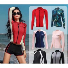 집업래쉬가드 여성 빅사이즈 xxxl 래시가드 여자 원피스 집업 래쉬가드세트 반바지 까지, 1개, 상의+반바지 +20 XXL