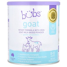 Aussie Bubs Goat 철분 및 염소 우유 분말 함유 영유아 분유 0~12개월 567g(20oz) Bubs (오지 법스), Aussie Bubs, Goat, 철분 및 염소 우유
