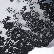 큰 면사 19색 17cm x 90cm 망사 레이스 면실