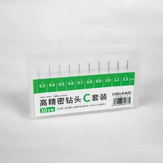 마인드 툴 HMT-16901 정밀 핸드 어셈블리 모델 부품 도구 비트 세트 취미 DIY 액세서리, 01 0.3-1.2drill bit set