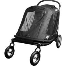 Petique 寵物外出推車，寬敞舒適透氣，輕巧好推，多功能收納, Onyx瑪瑙黑, 1個