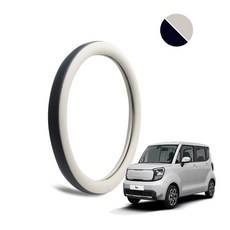 자동차친구 쫀쫀한 올시즌 슬림핏 하이엔드 더블라인 핸들커버 레이, 미스트그레이