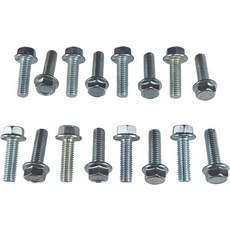 ICT 빌렛 BBC 흡기 매니폴드 볼트 키트 16피스 세트 빅 블록 쉐보레 396 402 409 427 454 502 V8 에이트 실린더 카뷰레터 38-16 표준 스레드