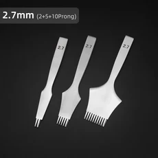 3.85m 2.7mSharp 찌르는 철 프랑스 스타일 가죽 치즐 광택 다이 스틸 작업 도구 용 펀칭 키트, 2.7mm 1set