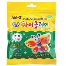 아모스 탱탱아이클레이 파우치50g 초록 아모스클레이