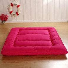 바닥이불 요매트 펜션 일본 스타일 두꺼운 다다미 매트 부드러운 쿠션 접이식 레이지 홈 수면 패드 침실 유물, 한개옵션2, 19 Color-19