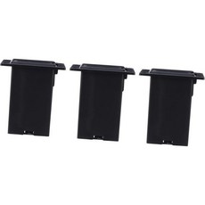 FAVOMOTO 기타 베이스 픽업 배터리 홀더 6개입 교체 세트 액티브 전자 기기용 가정용 KTV 공연용 단자 미포함 2321473, 4.9x5cmx2pcs, Black x 2pcs