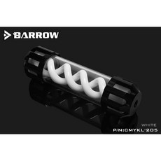 小白的生活工場*Barrow 複合版T病毒螺旋懸浮水箱205MM CMYKL-205, 1個, 黑蓋+白螺旋體