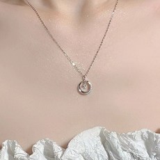 Skyciky 여자 체인목걸이 달 하트 팬던트 초커 롱목걸이 EE2223