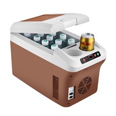 차량용 냉장고 12V 24V 220V 20L 화물차 캠핑 휴대용 차박 A.12L 갈색 수평, J.25L 트롤리 수평, 25L
