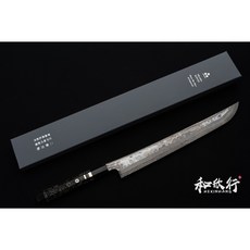 和欣行 現貨 二唐刃物 鍛造所 影彪-幽濤雷鳴 白二鋼 青二鋼 先丸蛸引 330mm