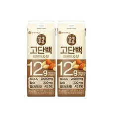 연세두유 고단백 두유 아몬드&잣 190ml 16개