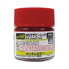 군제 락카도료 건담컬러 UG12 MS 사자비레드, 1개