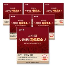 엔트리뉴 프리미엄 엠머밀 파로효소 100% 식약청인증 곡물효소 분말 HACCP, 6박스, 90g