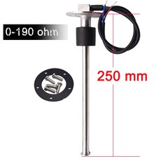 물연료 레벨 센서 해양 보트 자동차 오일 액체 탱크 센더 유닛 150mm-600mm 0-190Ohm 240-33ohm, 14 250mm 0-190ohm, 1개