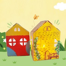 종이집 만들기 키트 가정의달 색칠하는 페이퍼하우스 집 꾸미기 DIY, 1개, one color