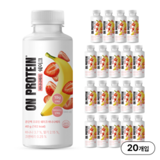온단백 프로틴쉐이크 바나나베리 단백질쉐이크, 20개, 40g