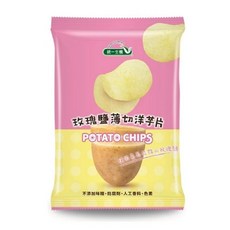 統一生機 玫瑰鹽薄切洋芋片, 59.5g, 1個