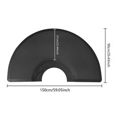 피로 방지 카펫 이발소 바닥 매트 의자 아래 편안한 살롱 고무 의자 매트 미용사 패드 미용실 용품, 색상: 1. black
