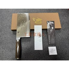 工具家達人 旬 貝印 KAI 日本製 大馬士革鎚紋中華刀 錘目 鏡面 中式片刀 180mm 片刀, 1個