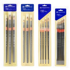 화홍 수채화붓 700R 환붓 3본조세트 B(8 12 16호), 단품, 단품