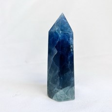 螢石柱 海藍 帶大片彩虹光 綠螢石 藍螢石, 1個