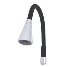 싱크대코브라 블랙 컬러 자바라 주방수전헤드 수도꼭지 셀프교체 호스, 검정, 1개