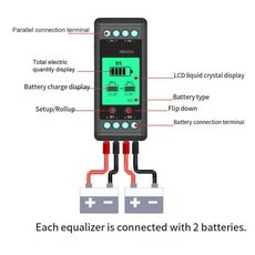 정시출고 24V 배터리 이퀄라이저 KBX102S LCD 디스플레이가 있는 전압 밸런서 시리즈 자동 에너지, 01 CHINA