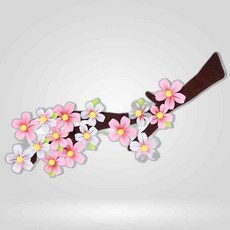 교실미화 8000 펠트 벚꽃나무가지 신형 투톤, 본상품