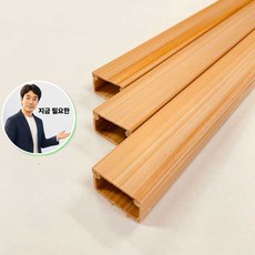 쌍문상회 지금 필요한 사각 우드색 전선몰딩 4호 pvc K31872EA, 본상품