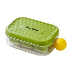 뚜껑이 휴대용 얼음 트레이 미니 사이즈로 음료를 빠르게 냉각할 있으며 야외 가정에서 사용, 1개, 1. Green, 1L