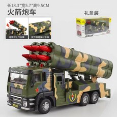 화물차 다이캐스트 모형 트럭 탑차 키덜트 피규어, 소방 경찰차 구급차, 1개, 초록색 1 50 군사 미사일 운송차