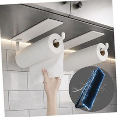 자석 키친타올 거치대 주방 행주걸이 수건 홀더 벽부착 휴지걸이 다용도 정리 수납, 1개, 다크그레이