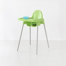 마켓비 SIGTAG 유아식탁의자 + SIGTAG 유아트레이 세트, 플랫형 그린 4653.1777