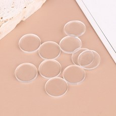 10Pcs 클리어 팁 패드 직경 15mm 아크릴 플레이 큐 브레이크 점프 캐롬 풀 스누커 및 당구 액세서리, Transparent