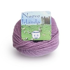이태리 라나가또 누오보 아일랜드 100% 파인 메리노울 50 gr / ball 고급 수입 손뜨개실, 12940.미디엄퍼플, 1개