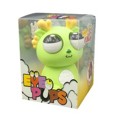 爆眼龍解壓玩具 瞪眼小菜蟲, 爆眼龍淺綠色盒裝, 1個