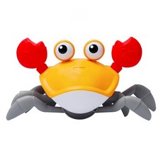 모래놀이 물놀이 목욕놀이 달려라 꽃게 노란 등딱지 유아 장난감, 상세페이지 참조, 1개
