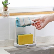 세척기 자동배수 수세미 홀더 주방 용기 거치대 정리함 주방걸이 수세미홀더 행주걸이