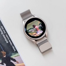 우먼스9999 갤럭시워치4/5 호환 가능 스트랩+케이스 세트 20mm, 밀레니즈(스타라이트) 20mm, 3번, 워치4 하드프레임(스타라이트) 44mm